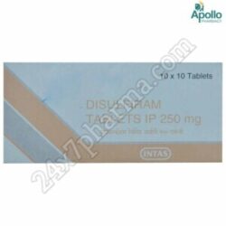 Disulfiram 250mg Tablet 30'S