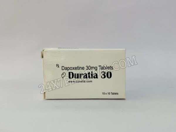 Duratia 30mg Dapoxetine Tablet (100 Tablets)