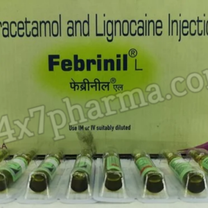 Febrinil L Paracetamol And Lignocaine Injection (10 Injections)