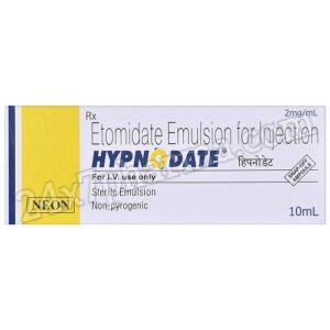 Hypnodate 10ml Elomidate Emulsion Injection (10 Injections)