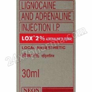 Lox 2 Lignocaine and Adrenaline Injection (10 Injections)