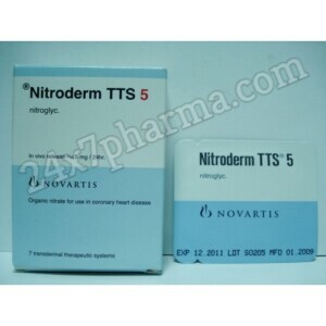 Nitroderm TTS 5mg Patch 1's (3 Pack)