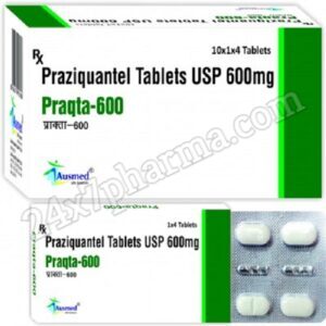 Praqta Praziquantel 600mg Tablet (100 Tablets)