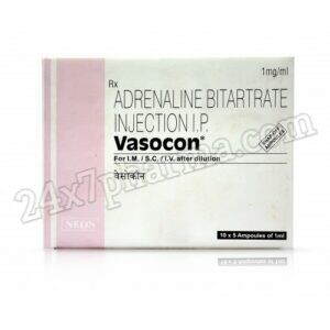 Vasocon Adrenaline Bitartrate Injection (10 Injections)