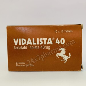 Vidalista 40mg Tadalafil Tablets (100 Tablets)