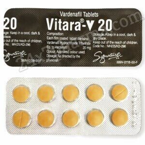 Vitara V 20mg Vardenafil Tablet (100 tablets)