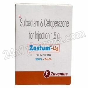Zostum 1.5 G Sulbactam & Cefoperazone For Injection (3 Injections)