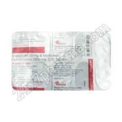 Actiglipt M 1000mg Tablet 30's