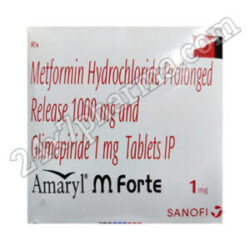 Amaryl M Forte 1mg Tablet 30'S