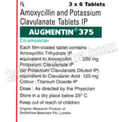 Augmentin 375mg Tablet 20'S