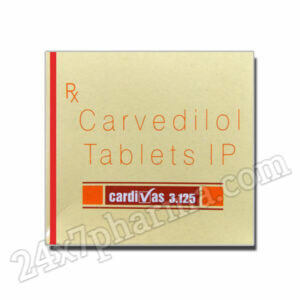 Cardivas 3.125mg Tablet 30's