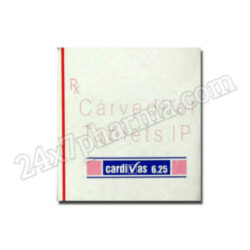 Cardivas 6.25mg Tablet 30's