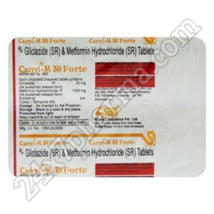Carryl M Forte 30mg Tablet 30's