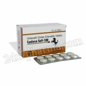 Cenforce Soft 100 mg Sildenafil Citrate Chewable Tablets (100 Tablets)