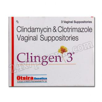 Clingen 3 Vaginal Suppository 3'S
