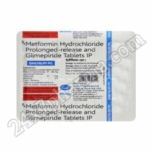 Dailyglim M 1mg/500mg Tablet 30’S