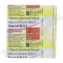 Diapride M 0.5mg Tablet 30'S