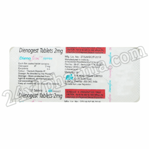 Dienofem 2mg Tablet 10’S