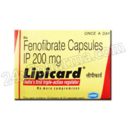 Lipicard 200mg Capsule 20's