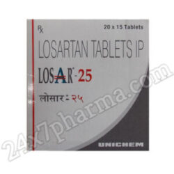 Losar 25mg Tablet 30's