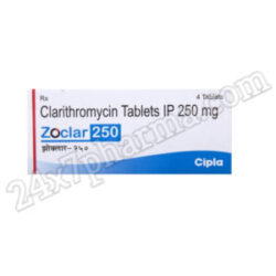 Zoclar 250mg Tablet 12's