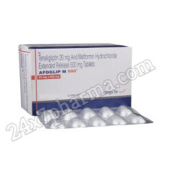 Afoglip M 500mg/20mg Tablet 20’S
