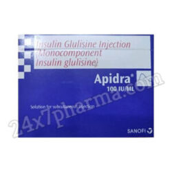 Apidra 100IU Cartridge 1X3ml