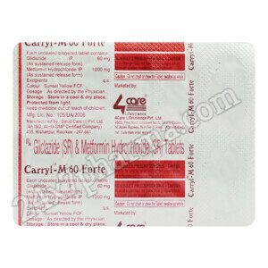 Carryl M Forte 60mg Tablet 30's