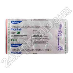 Montair 4mg Chew Tablet 30's