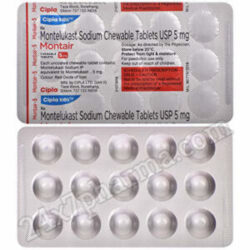 Montair 5mg Chewable Tablet 30'S