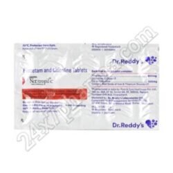 Nootropil C 500/800mg Tablet 10’S