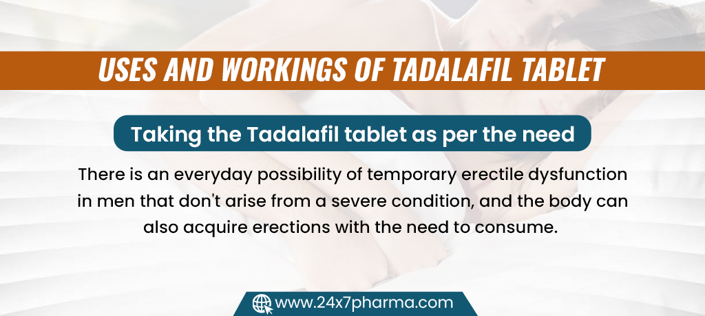 Uses and workings of Tadalafil Tablet
