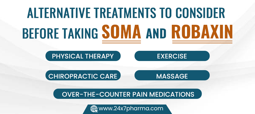 Alternative Treatments to consider before taking Soma and Robaxin