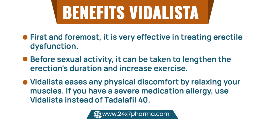 Benefits of Vidalista