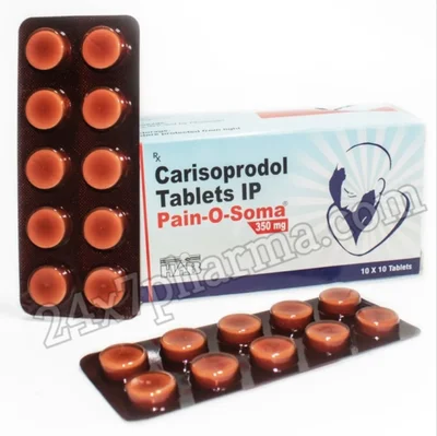 Carisoprodol 350 mg Tablet Pain-O-Soma (100 Tablets)
