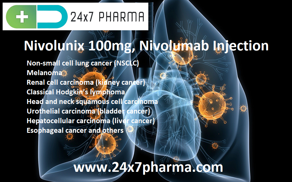 Nivolunix 100mg, Nivolumab Injection