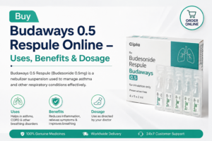 Budaways 0.5 Respule (Budesonide) nebulizer medicine for asthma and COPD