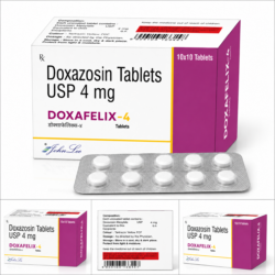 Doxafelix 4mg Tablet containing Doxazosin 4mg for enlarged prostate and high blood pressure