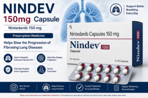 Nindev 150mg Capsule (Nintedanib 150mg) uses dosage side effects and benefits
