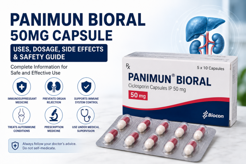 Panimun Bioral 50mg Capsule Uses, Dosage, Side Effects and Safety Guide