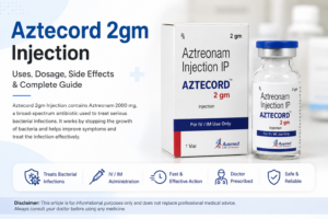 Aztecord 2gm Injection – Uses, Dosage, Side Effects and Complete Medicine Guide